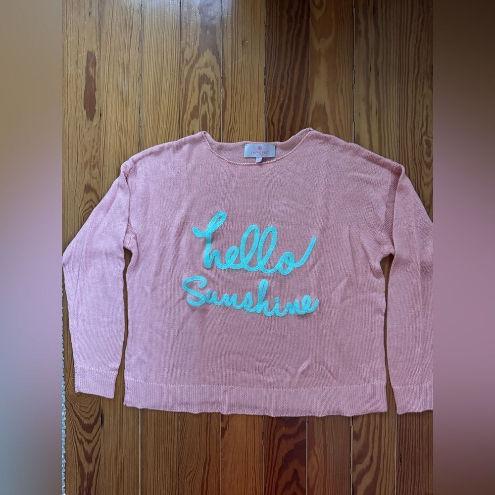 Laurie Felt Pink 'Hello Sunshine' Sweater